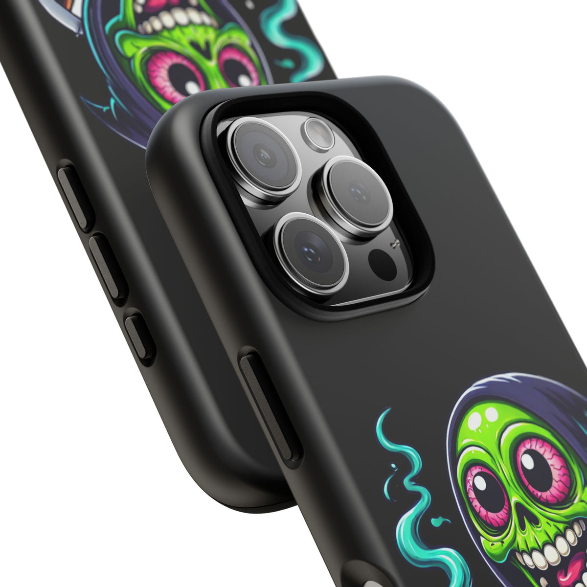 Grinning Stoner Grim Reaper Phone Case – Cannabis Skull iPhone Cover