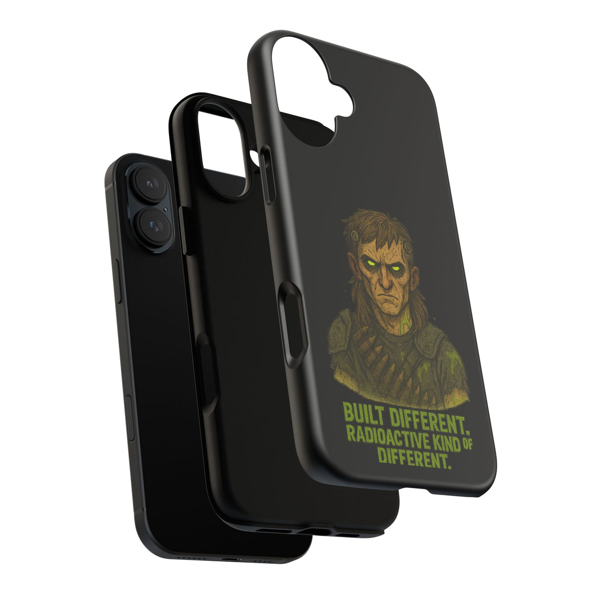 Phone Case — "Built Different, Radioactive Kind of Different" Mutant Design