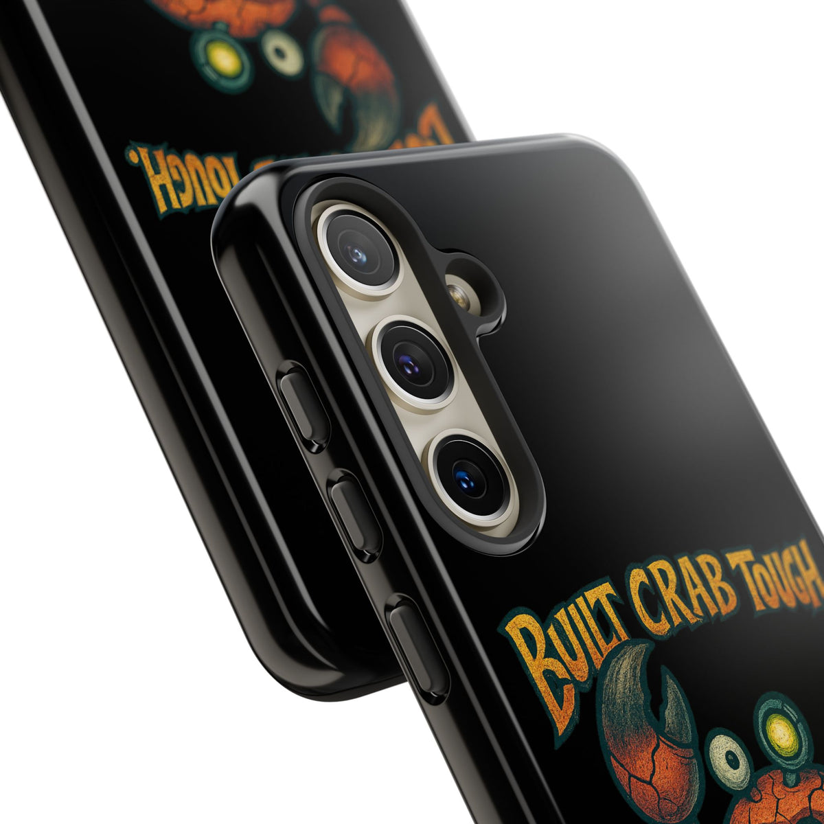 Phone Case - "Built Crab Tough" Funny Crab Graphic Protective Case