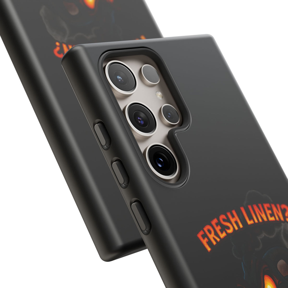Phone Case — 'Fresh Linen? I Smell Fear.' Spooky Pumpkin Horror Protective Case