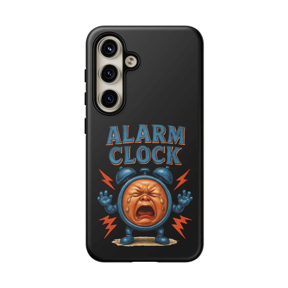 Phone Case — "Alarm Clock" Retro Screaming Clock Protective Cover