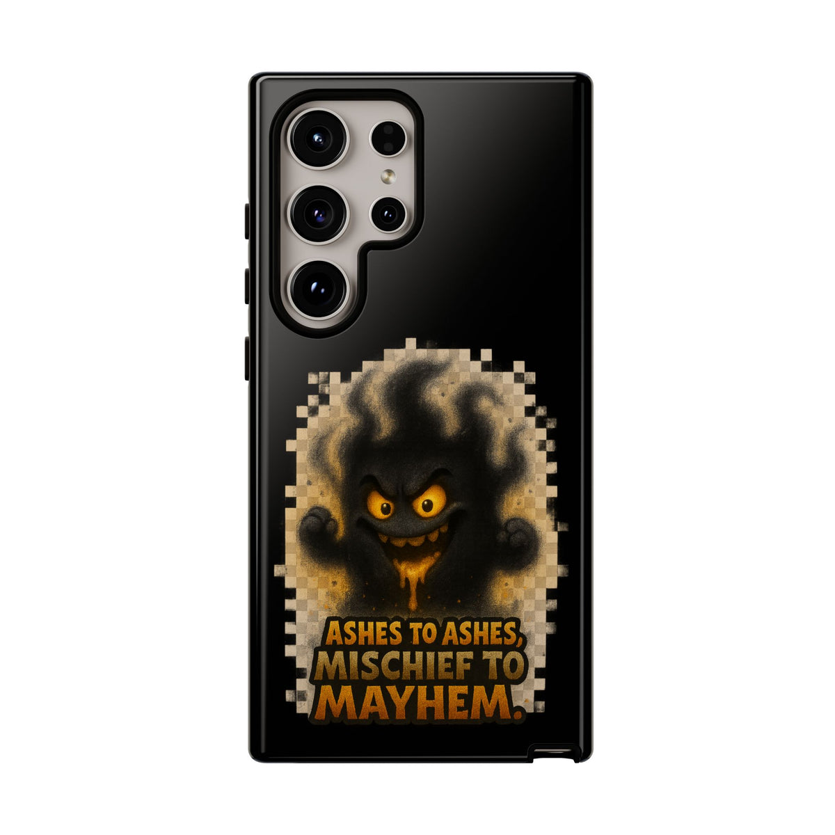 Phone Case — 'Ashes to Ashes, Mischief to Mayhem' Spooky Ghost Protective Case