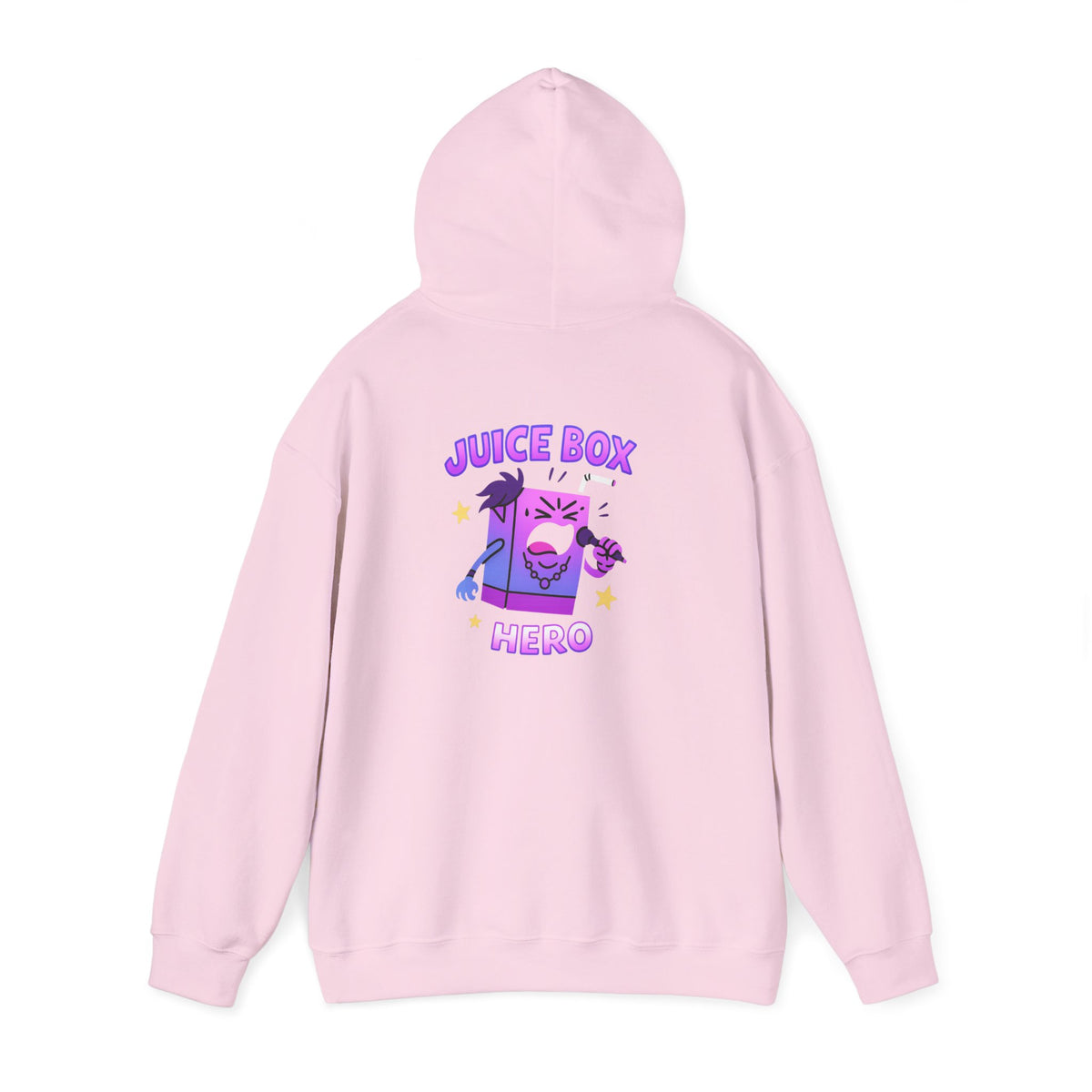 Juice Box Hero Hoodie — Playful Cartoon Juice Box Graphic Sweatshirt