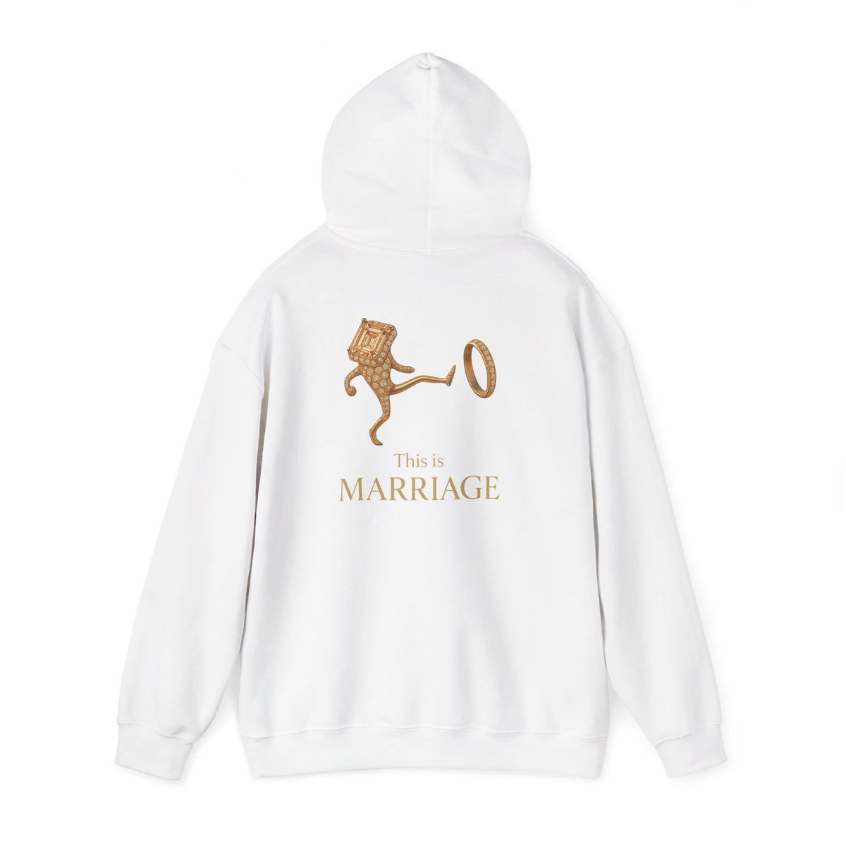 Marriage Key Graphic Hoodie — "This Is Marriage" Gold Lion Design
