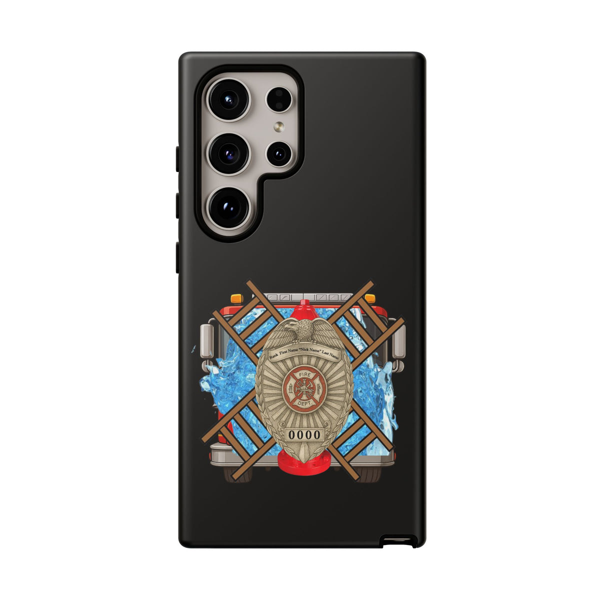 Firefighter Badge Phone Case – Maltese Cross Rescue Design