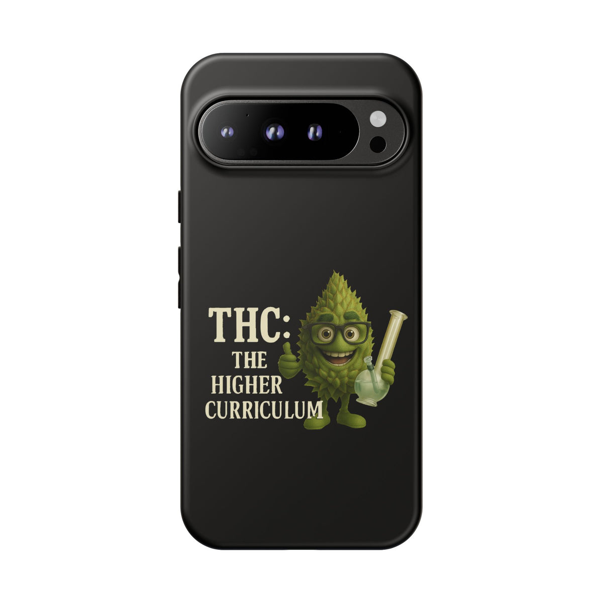 THC The Higher Curriculum Phone Case – Funny Cannabis Nug Cartoon iPhone Case