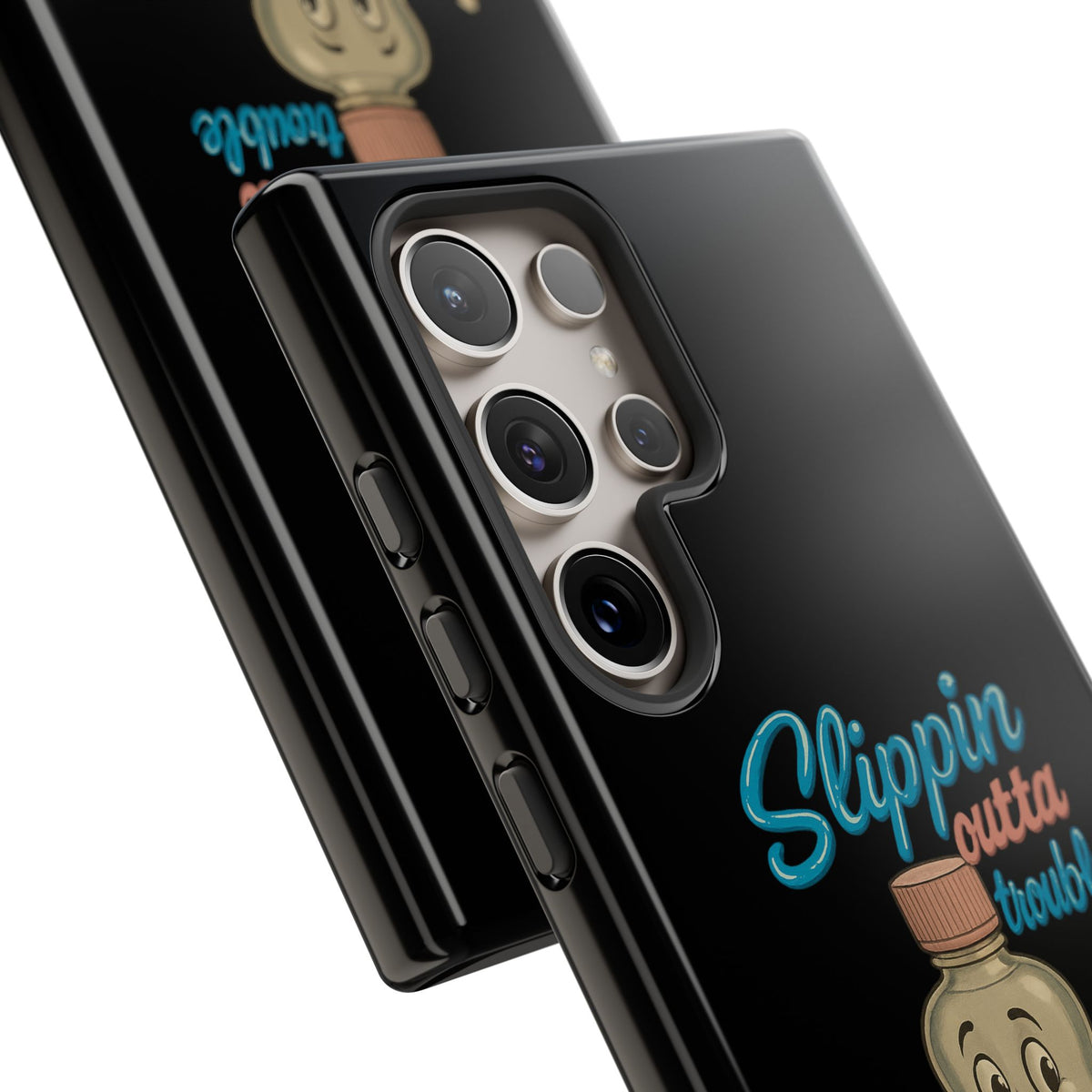 Phone Case — Retro 'Slippin Outta Trouble' Baby Bottle Design