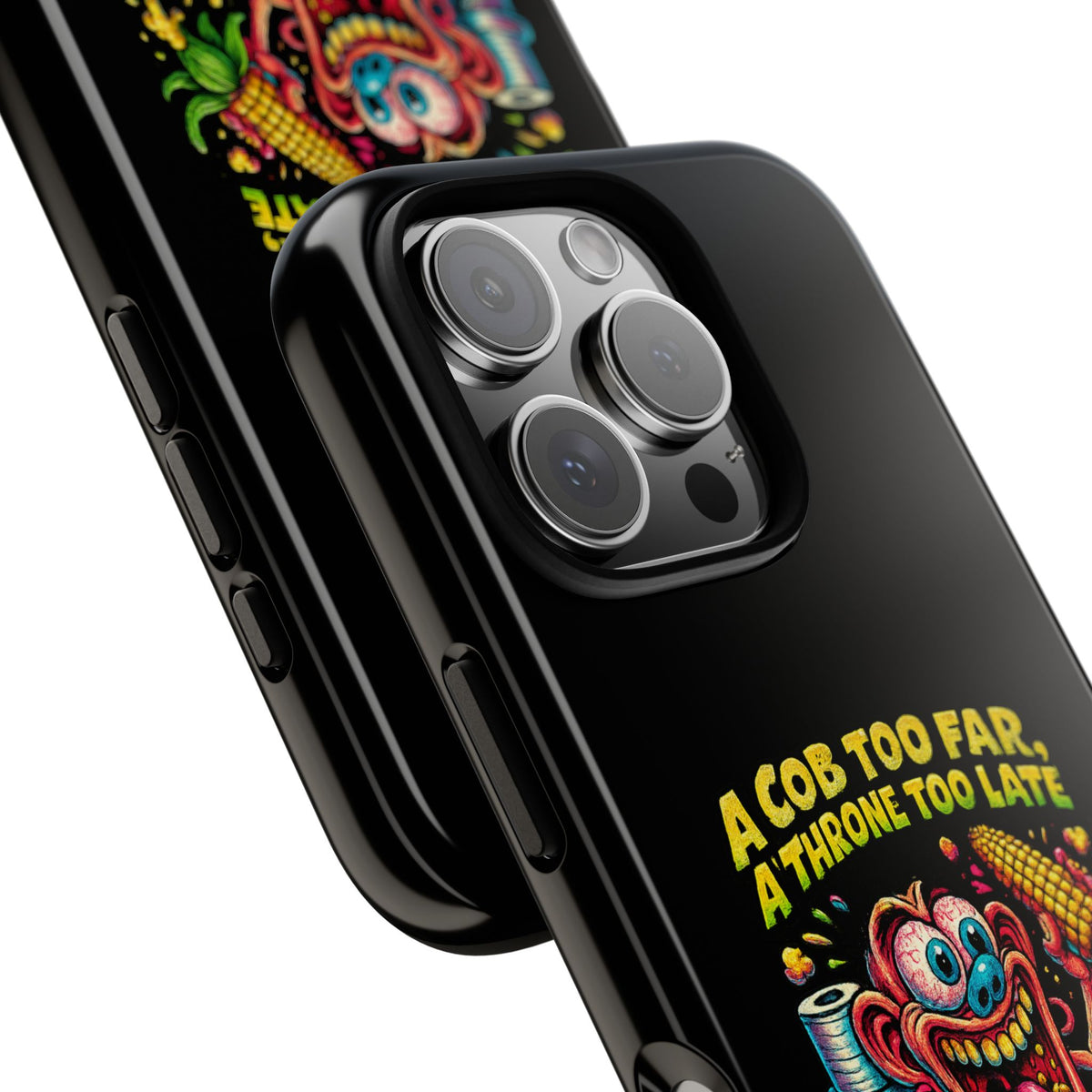 Phone Case — "A Cob Too Far" Popcorn Horror Design