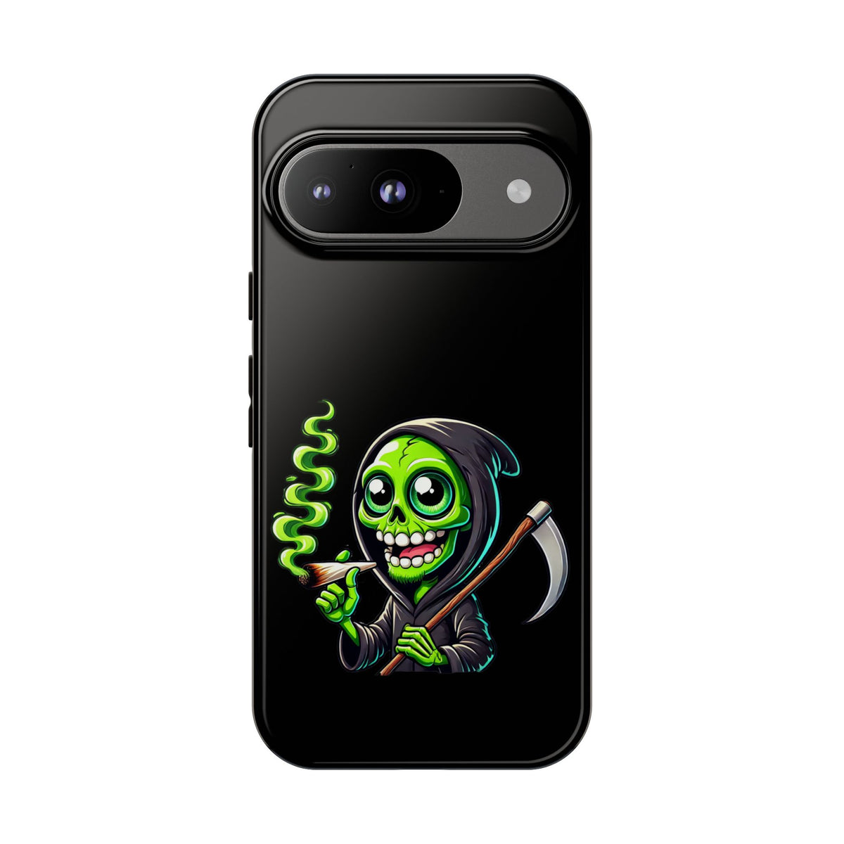 Grinning Green Reaper Phone Case