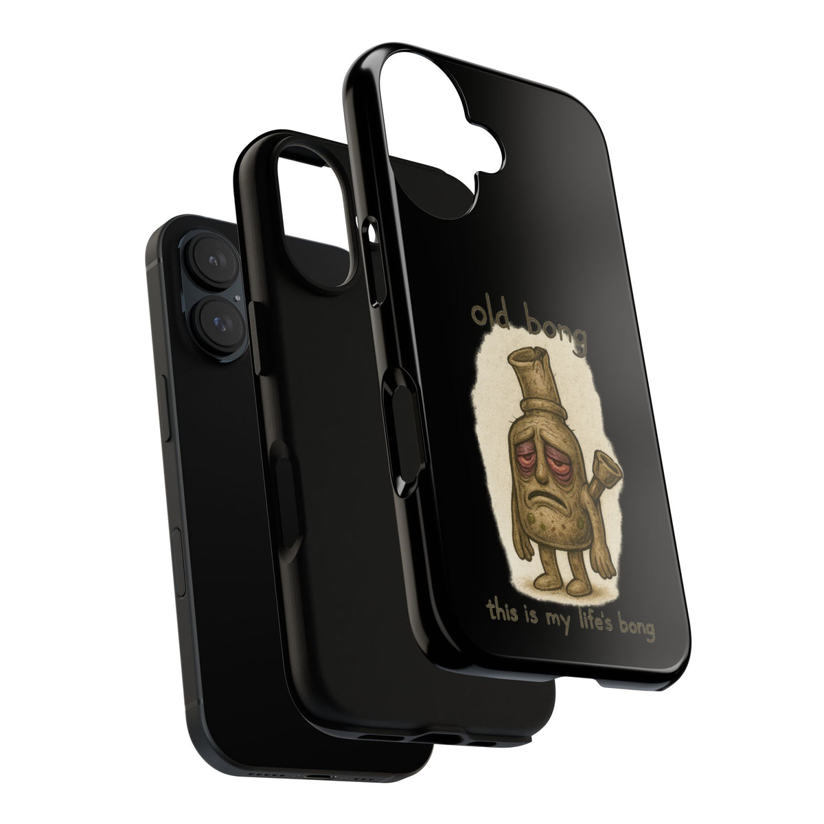 Phone Case — 'Old Bong' Funny Stoner Illustration, "This Is My Life's Bong"
