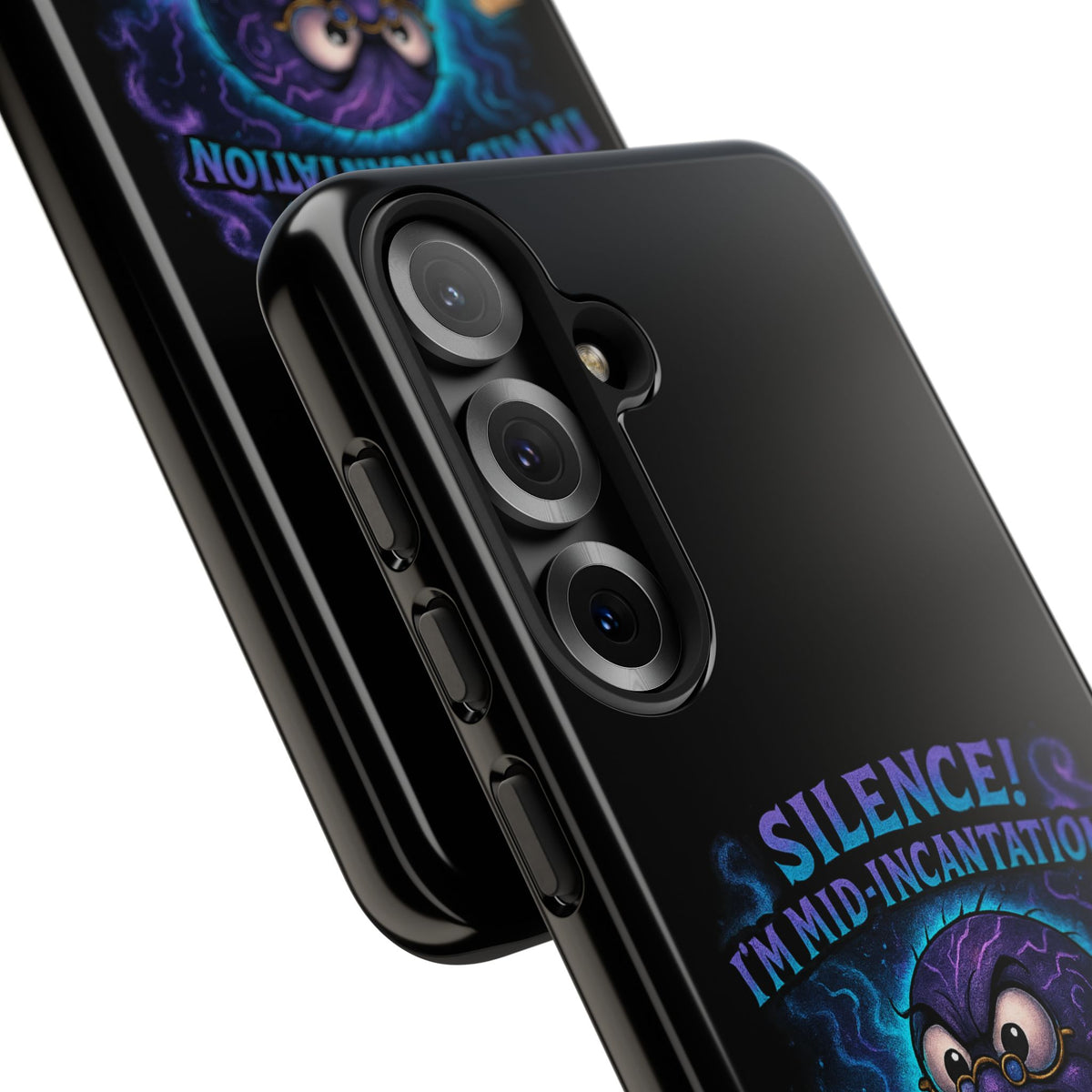 Phone Case — "Silence! I'm Mid-Incantation" Cute Angry Spider Magic Design