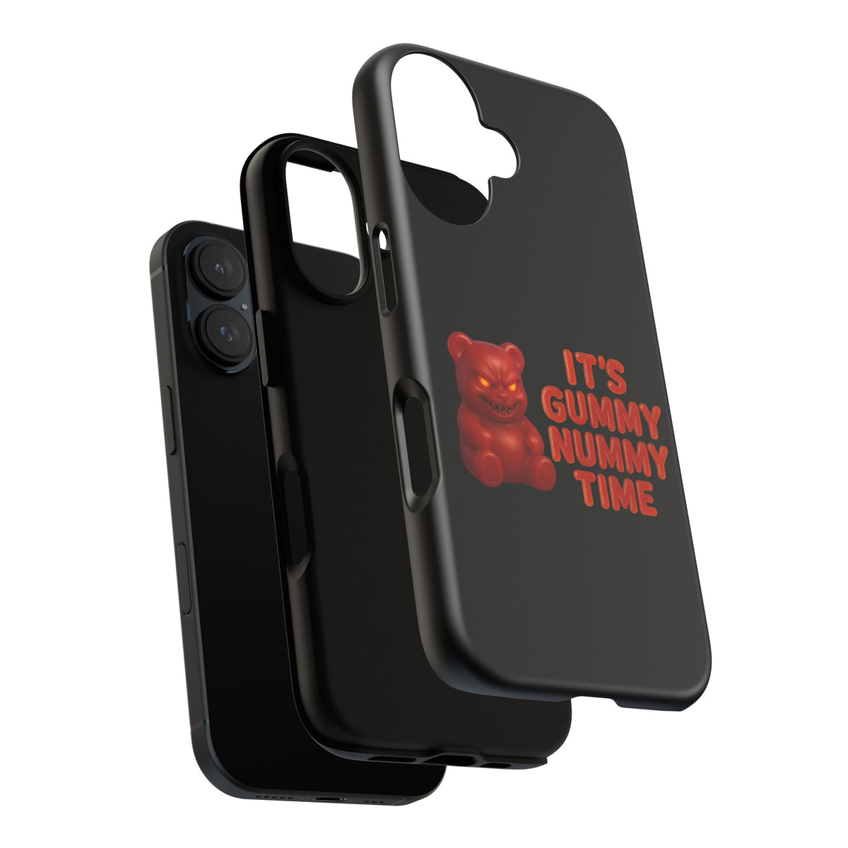 Phone Case — "It's Gummy Nummy Time" Red Gummy Bear Protective Case