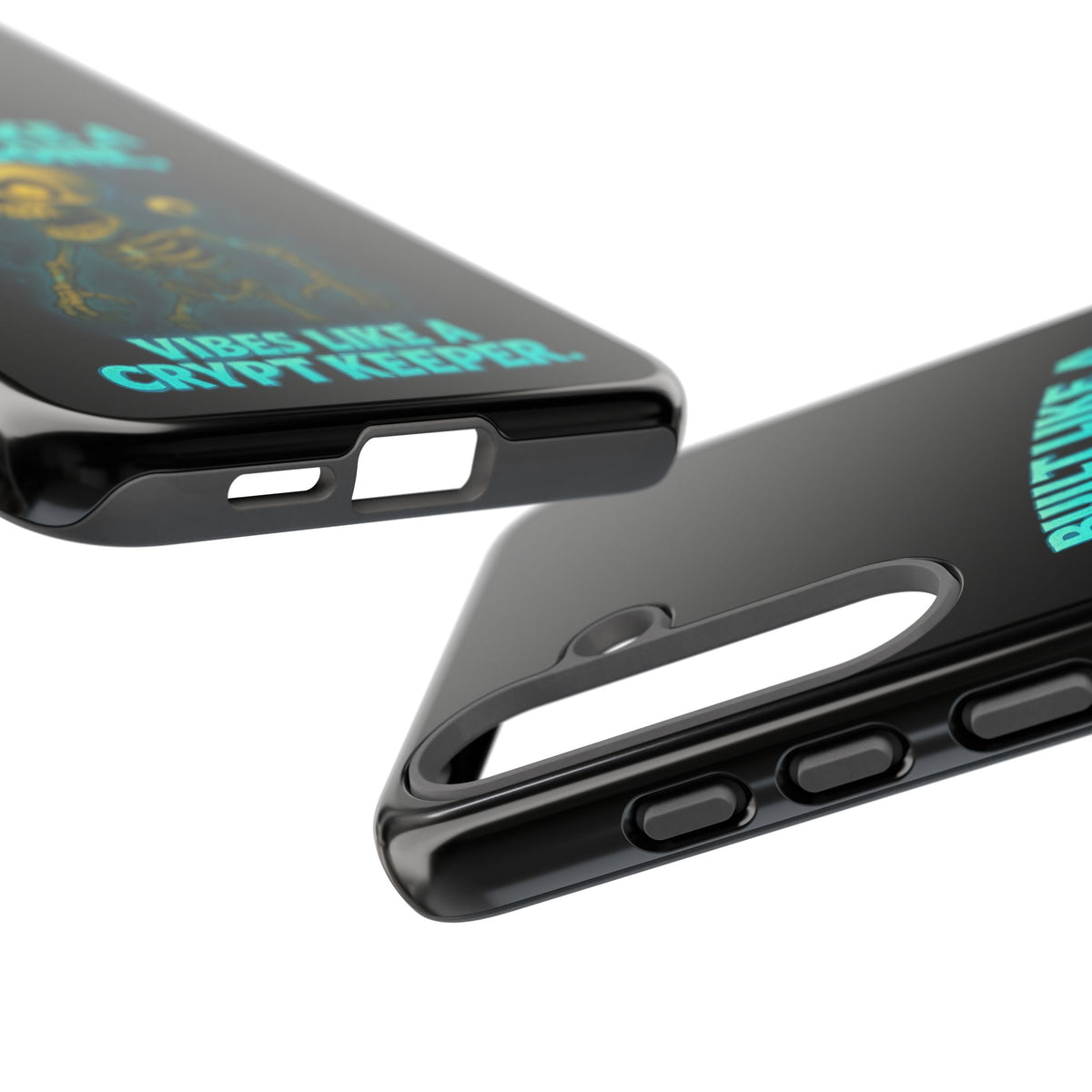 Phone Case — "Built Like a Wishbone, Vibes Like a Crypt Keeper" Skeleton Tough Case