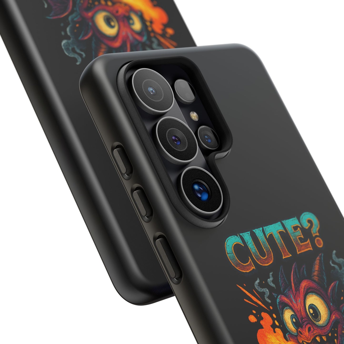 Phone Case — "Cute? I Prefer Dangerously Charming" Dragon Monster Protective Cover