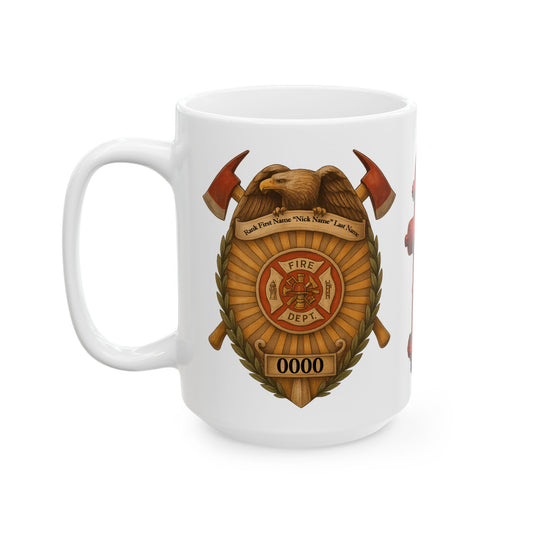 Not All Heroes Stand Tall – Firefighter PTSD Awareness Mug