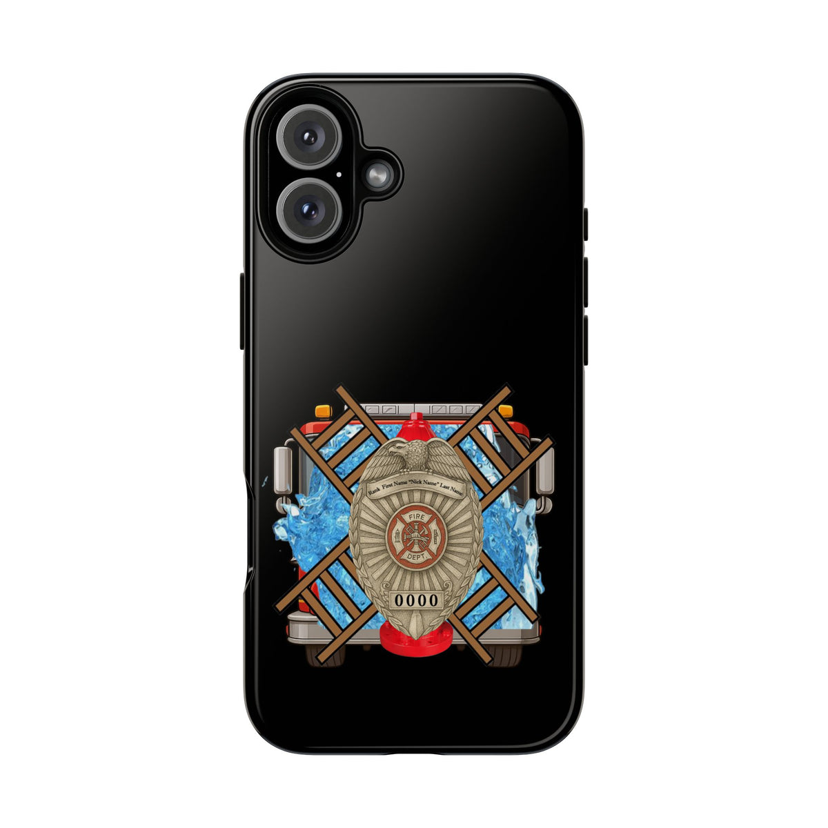 Firefighter Badge Phone Case – Maltese Cross Rescue Design