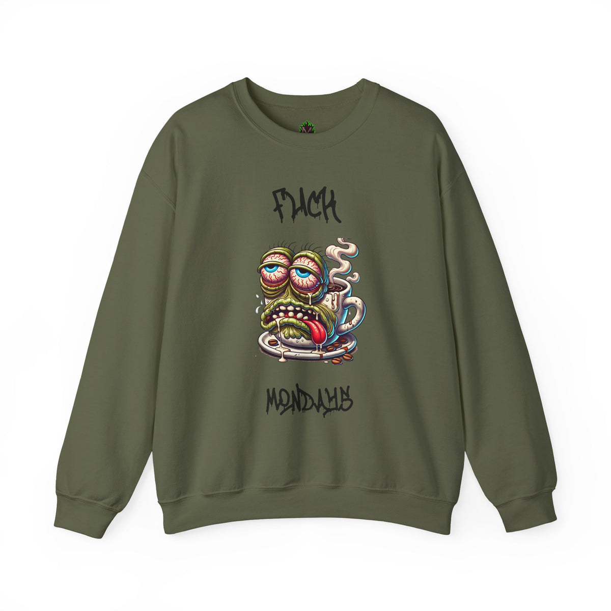 F*** Mondays Coffee Zombie Crewneck Sweatshirt