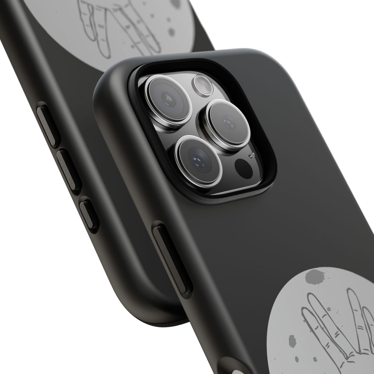 Spock Live Long Phone Case — Vulcan Salute Moon Graphic