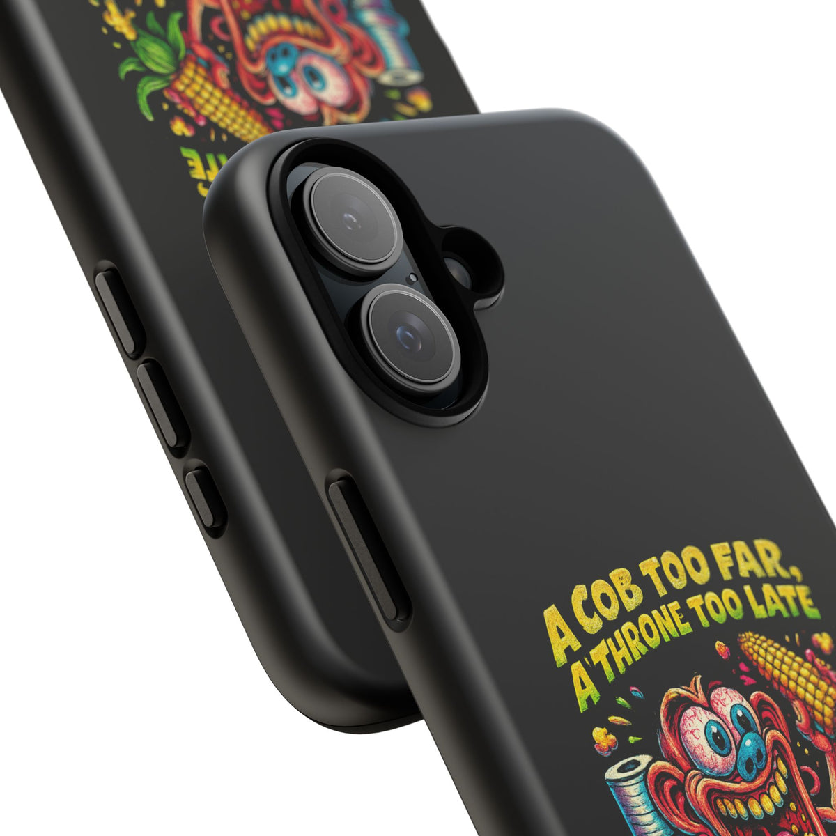 Phone Case — "A Cob Too Far" Popcorn Horror Design