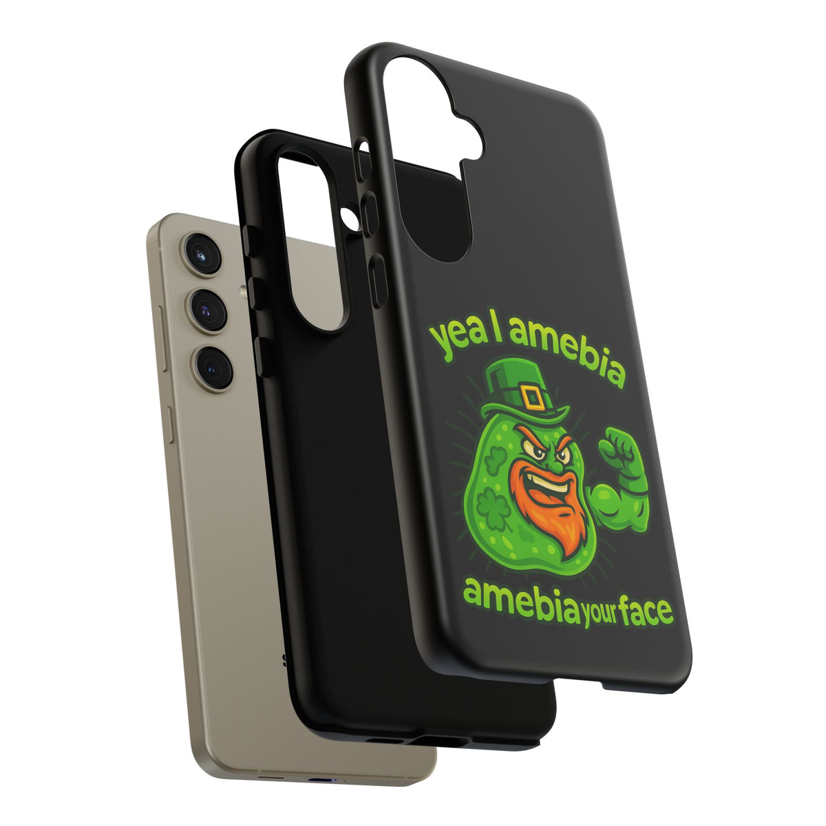 Phone Case – “Yea I Amebia, Amebia Your Face” St. Patrick’s Day Funny Amoeba Design