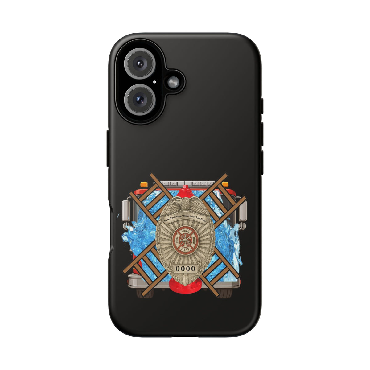 Firefighter Badge Phone Case – Maltese Cross Rescue Design