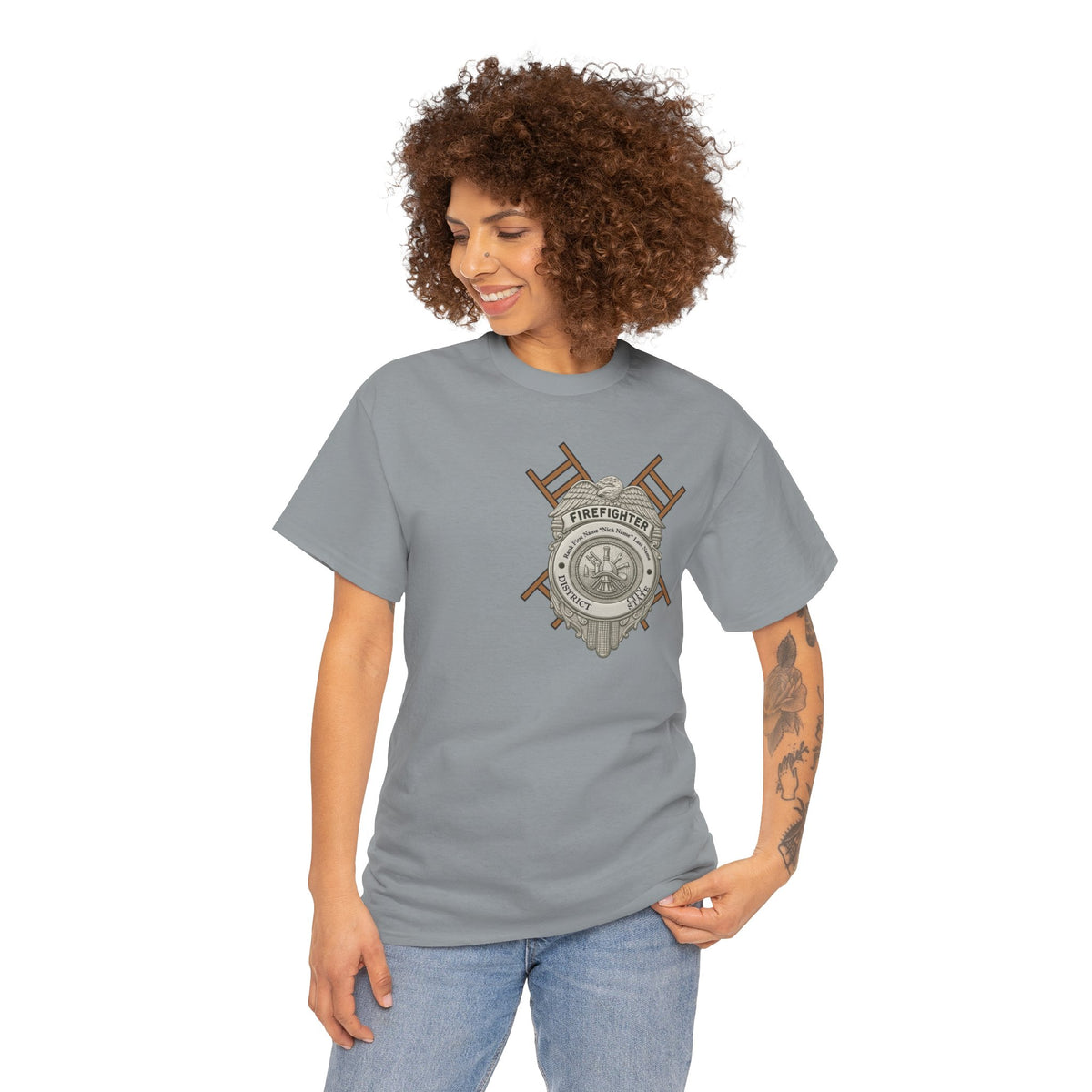 Strength in the Smoke – Courage Firefighter Tee