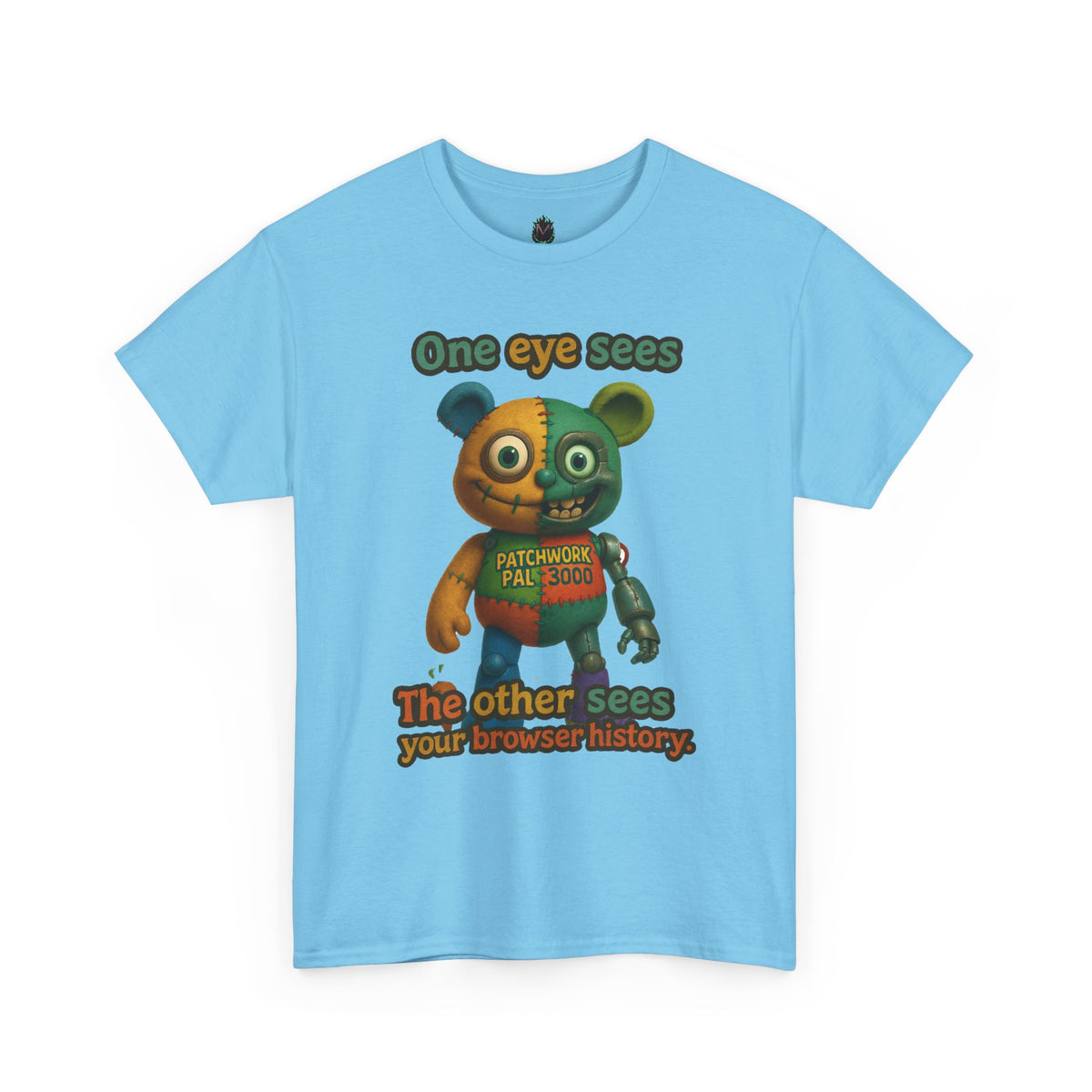 Two-Faced Teddy Bear Tee | One Eye Sees, The Other Sees Your Browser History