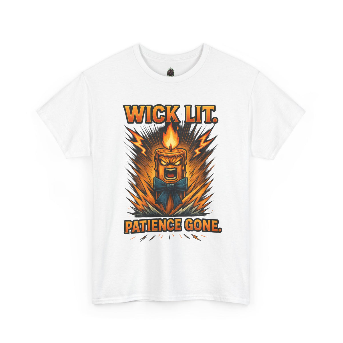 Wick Lit Candle Rage Tee | Patience Gone Graphic T-Shirt