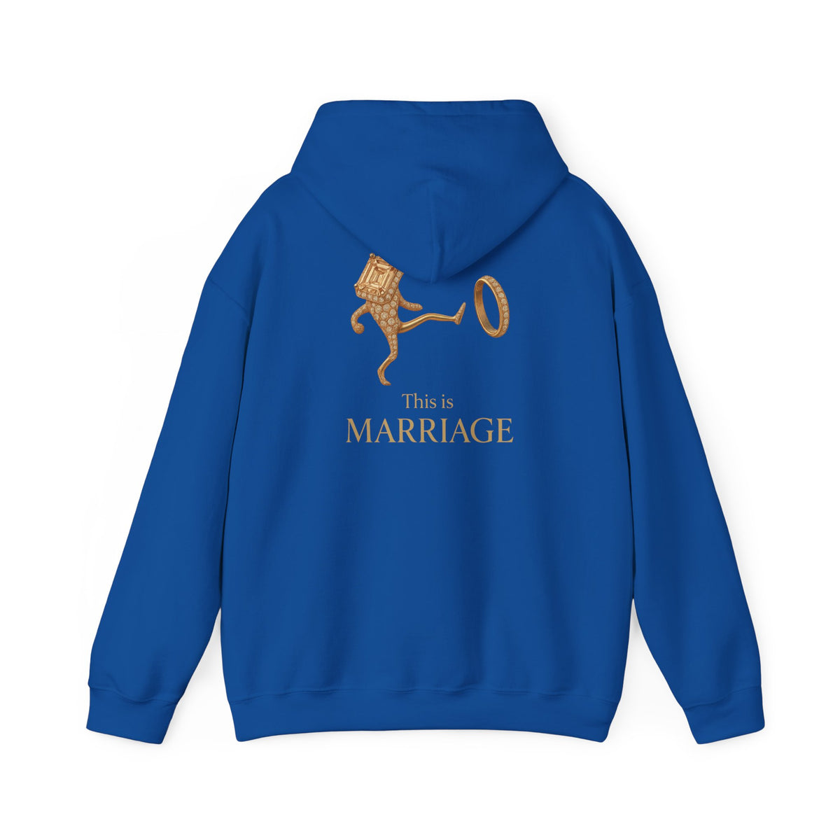 Marriage Key Graphic Hoodie — "This Is Marriage" Gold Lion Design