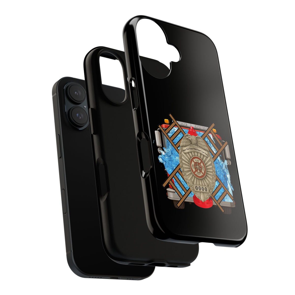 Firefighter Badge Phone Case – Maltese Cross Rescue Design