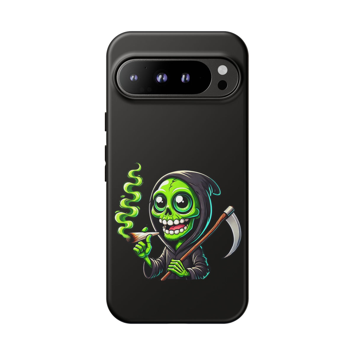 Grinning Green Reaper Phone Case