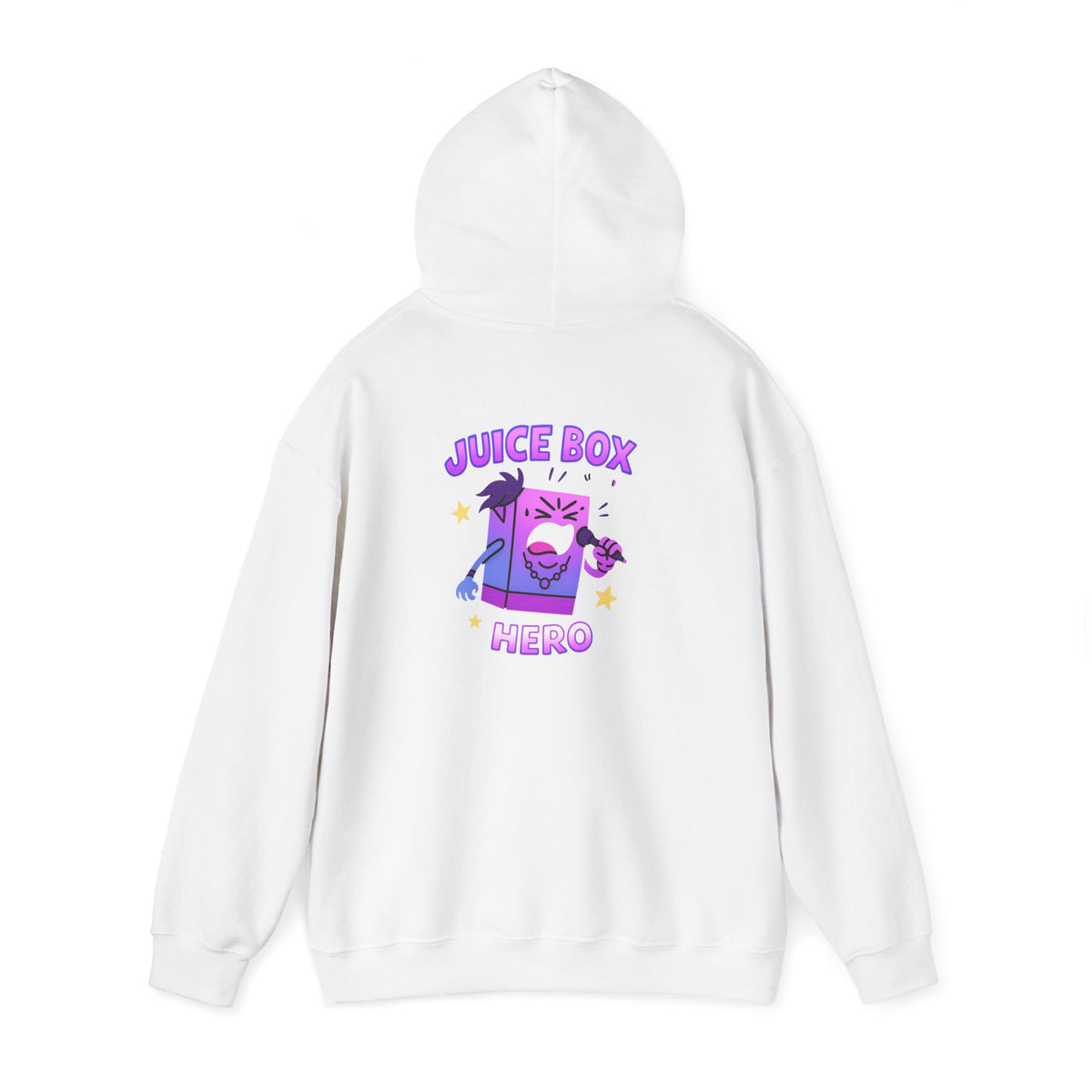 Juice Box Hero Hoodie — Playful Cartoon Juice Box Graphic Sweatshirt