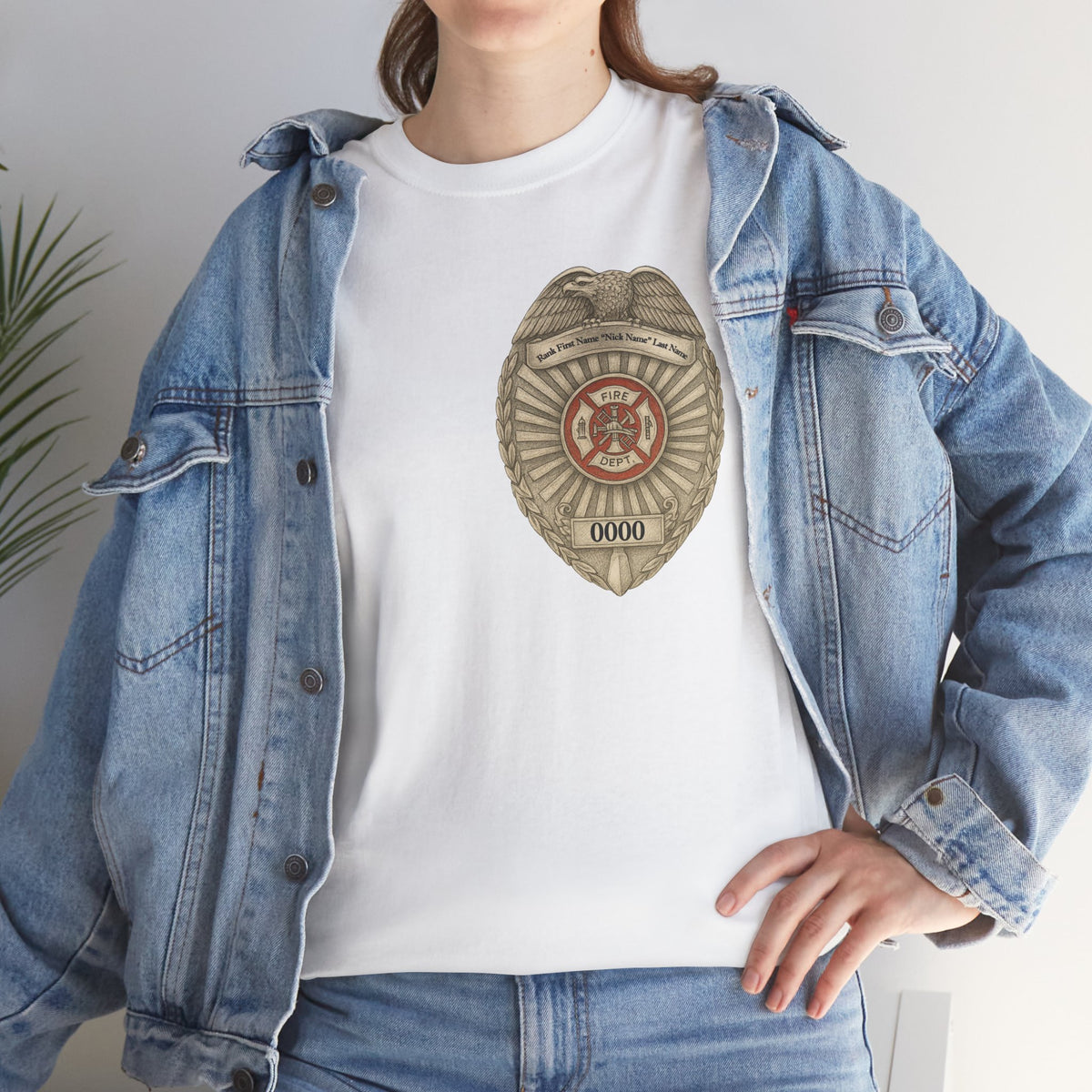 Flames Test Metal – Courage Firefighter Tee