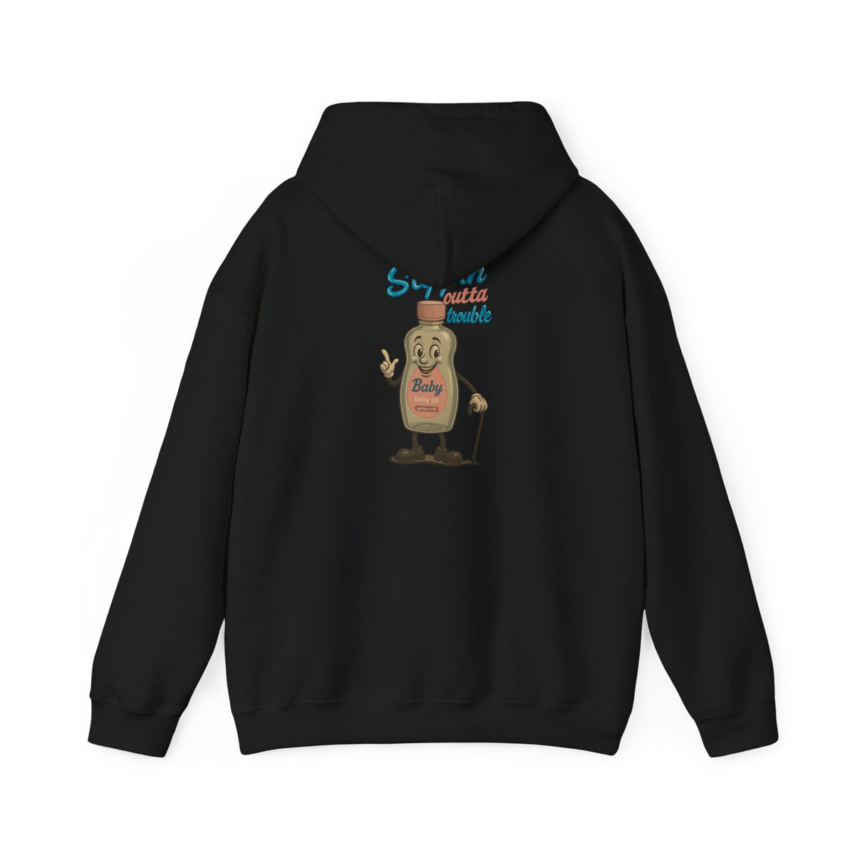 Slippin’ Outta Trouble Hoodie – Blue Script Edition