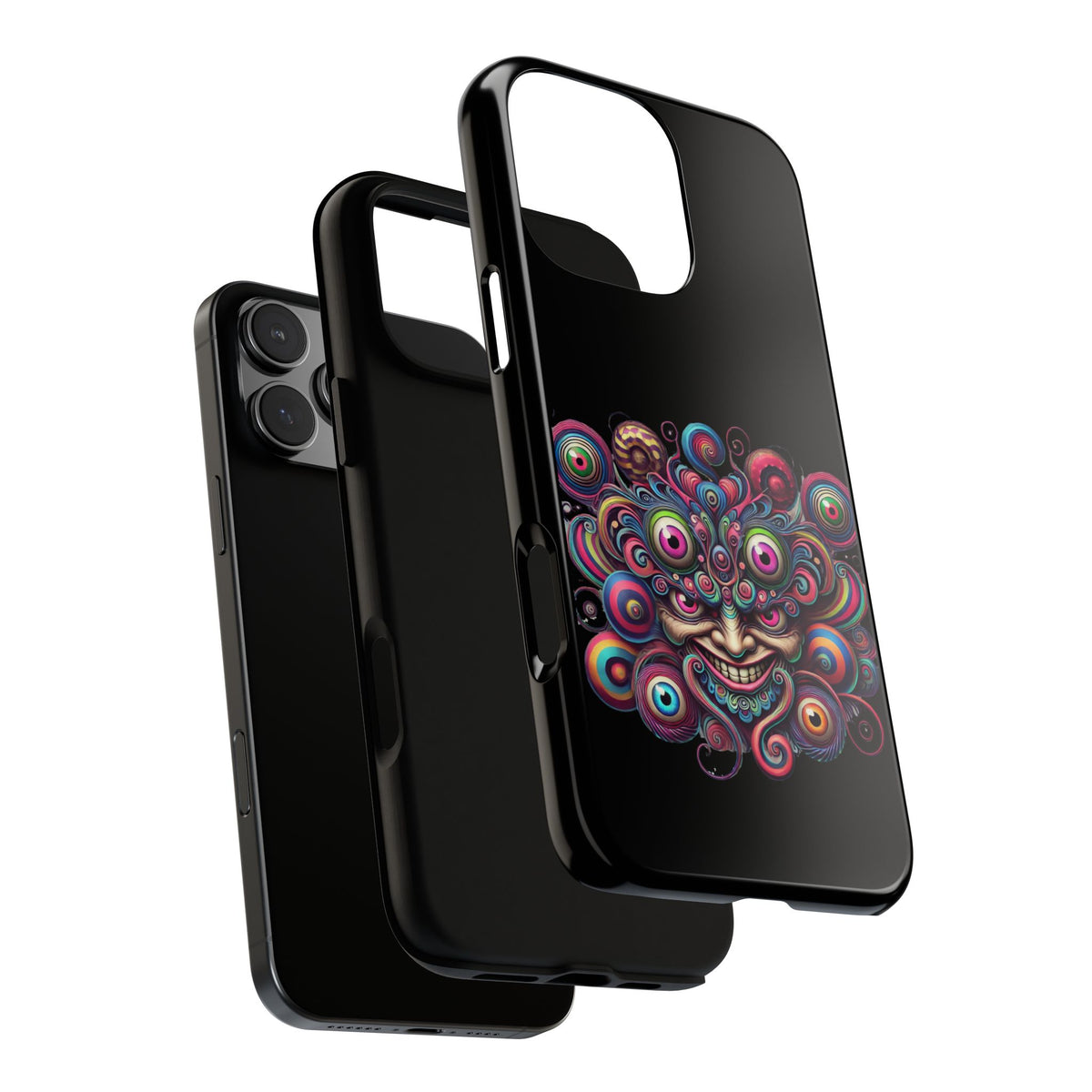 Psychedelic Smiling Eye Cluster Phone Case