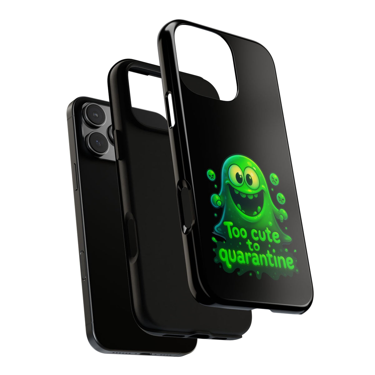 Phone Case — 'Too Cute to Quarantine' Green Monster Protective Cover