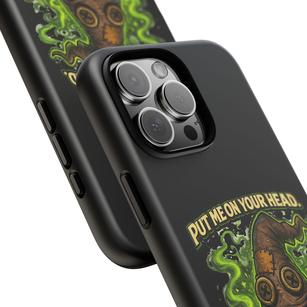 Phone Case — “Put Me On Your Head, I Double Dare You” Scary Witch Hat Design