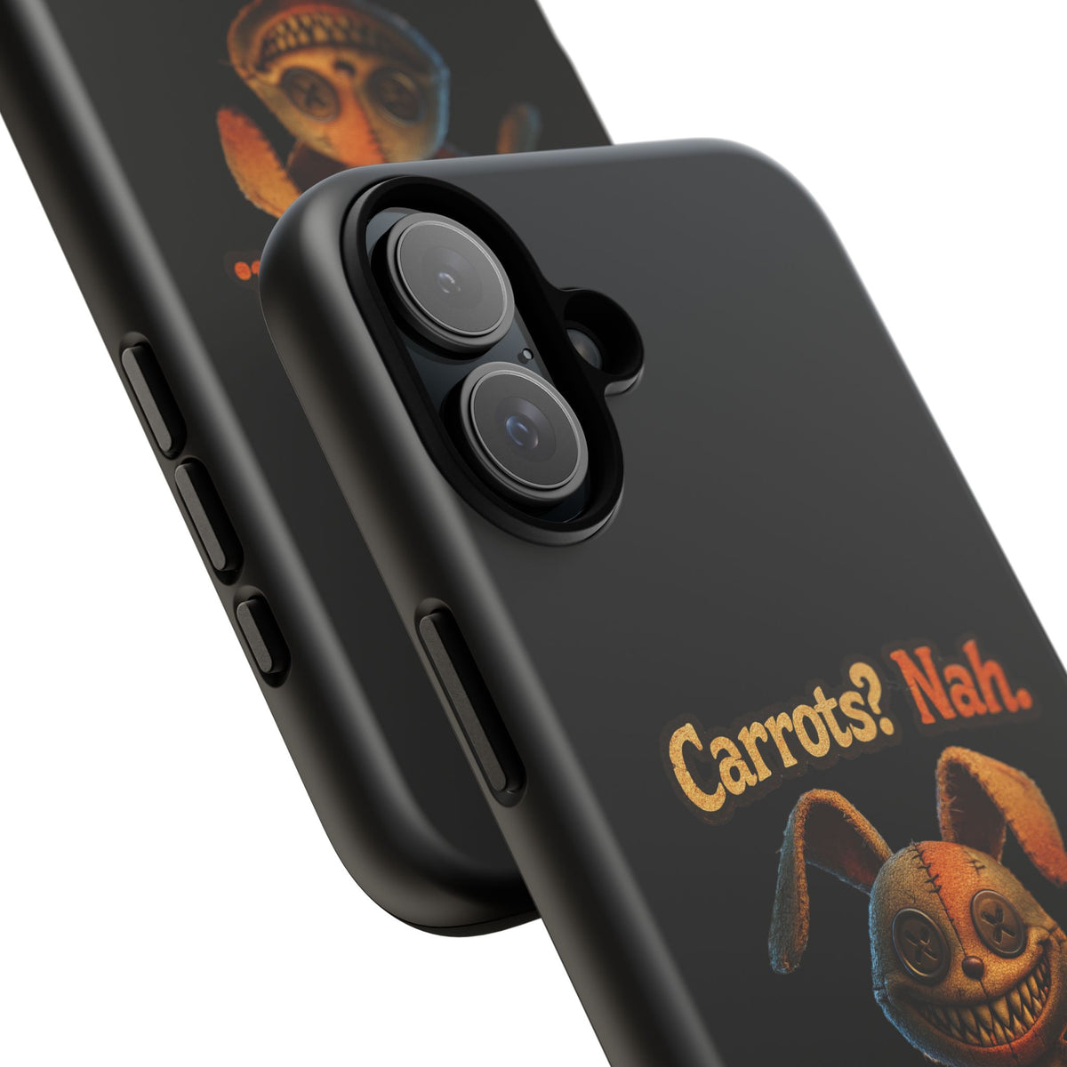 Phone Case — Creepy Bunny "Carrots? Nah. I crave screams." Halloween Horror Design