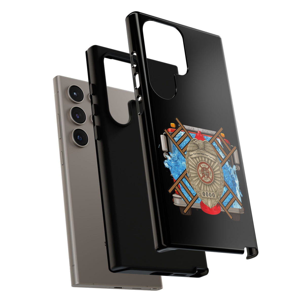 Firefighter Badge Phone Case – Maltese Cross Rescue Design