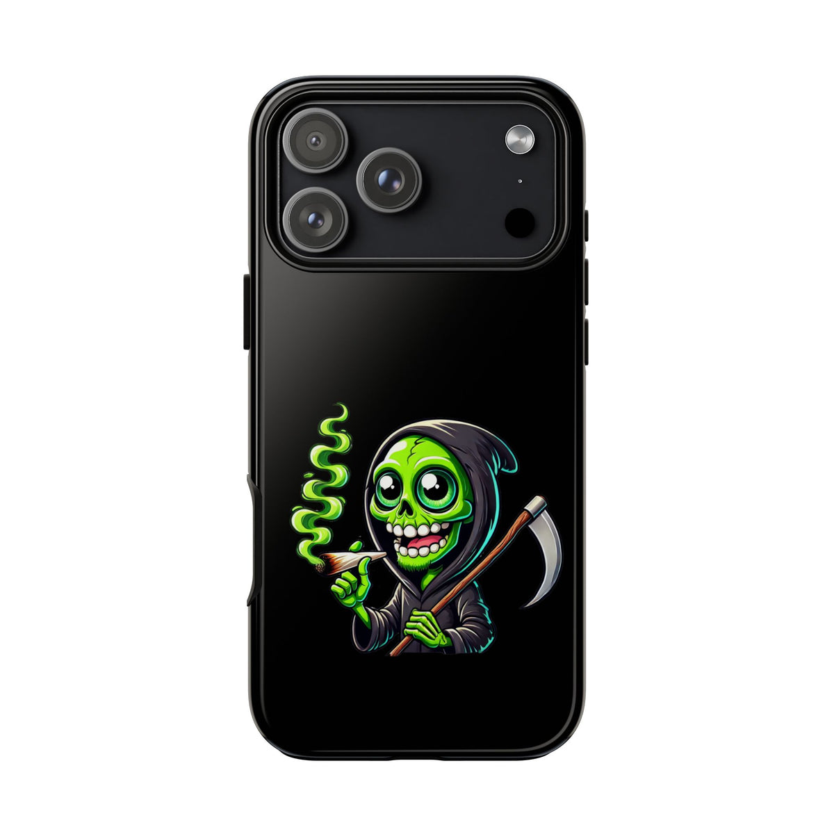 Grinning Green Reaper Phone Case
