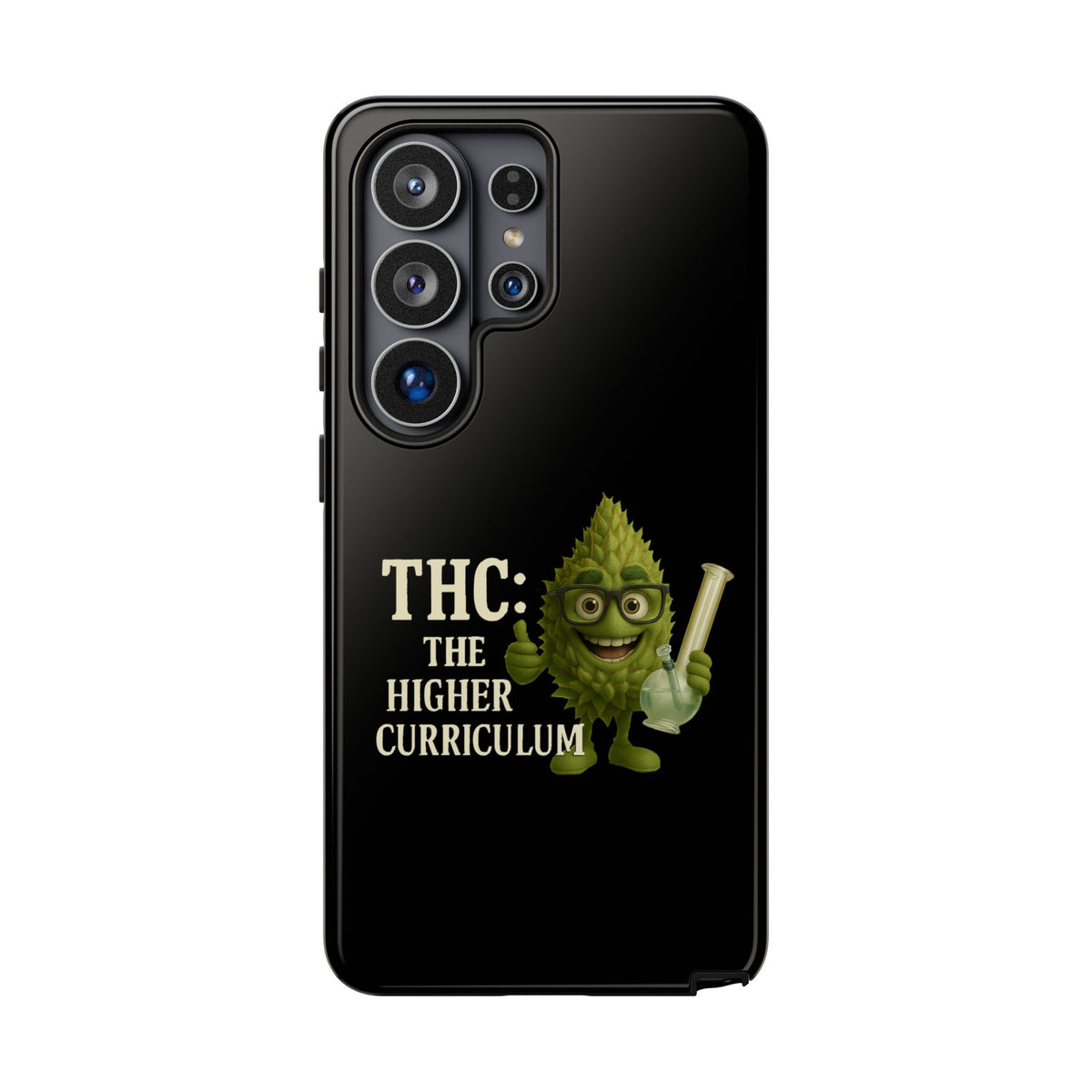 THC The Higher Curriculum Phone Case – Funny Cannabis Nug Cartoon iPhone Case