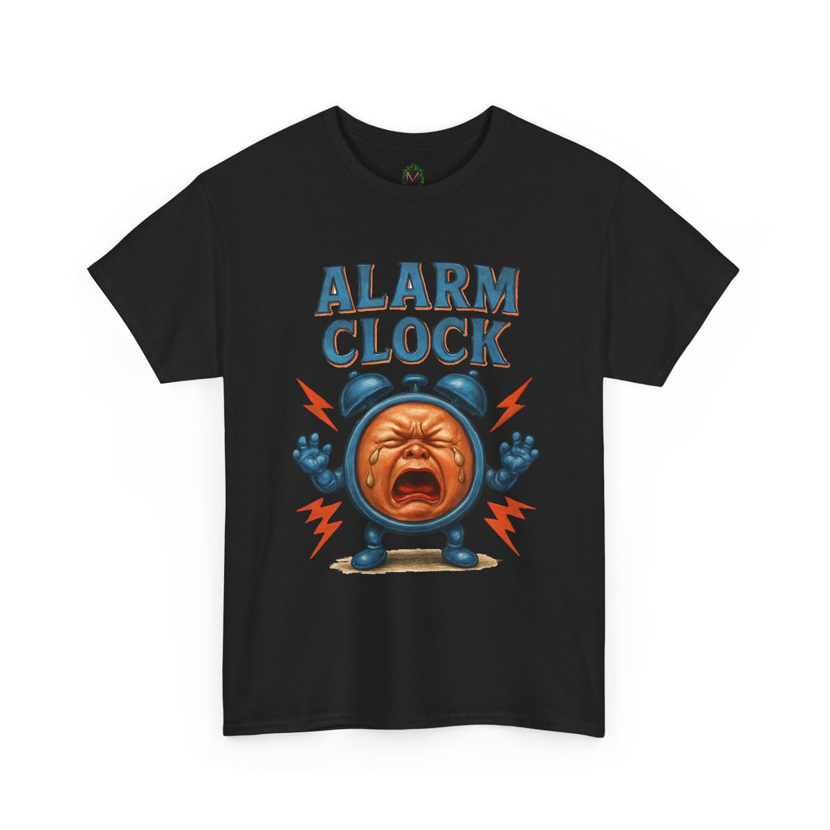 Alarm Clock crying face Tee | Funny Retro Alarm Clock design