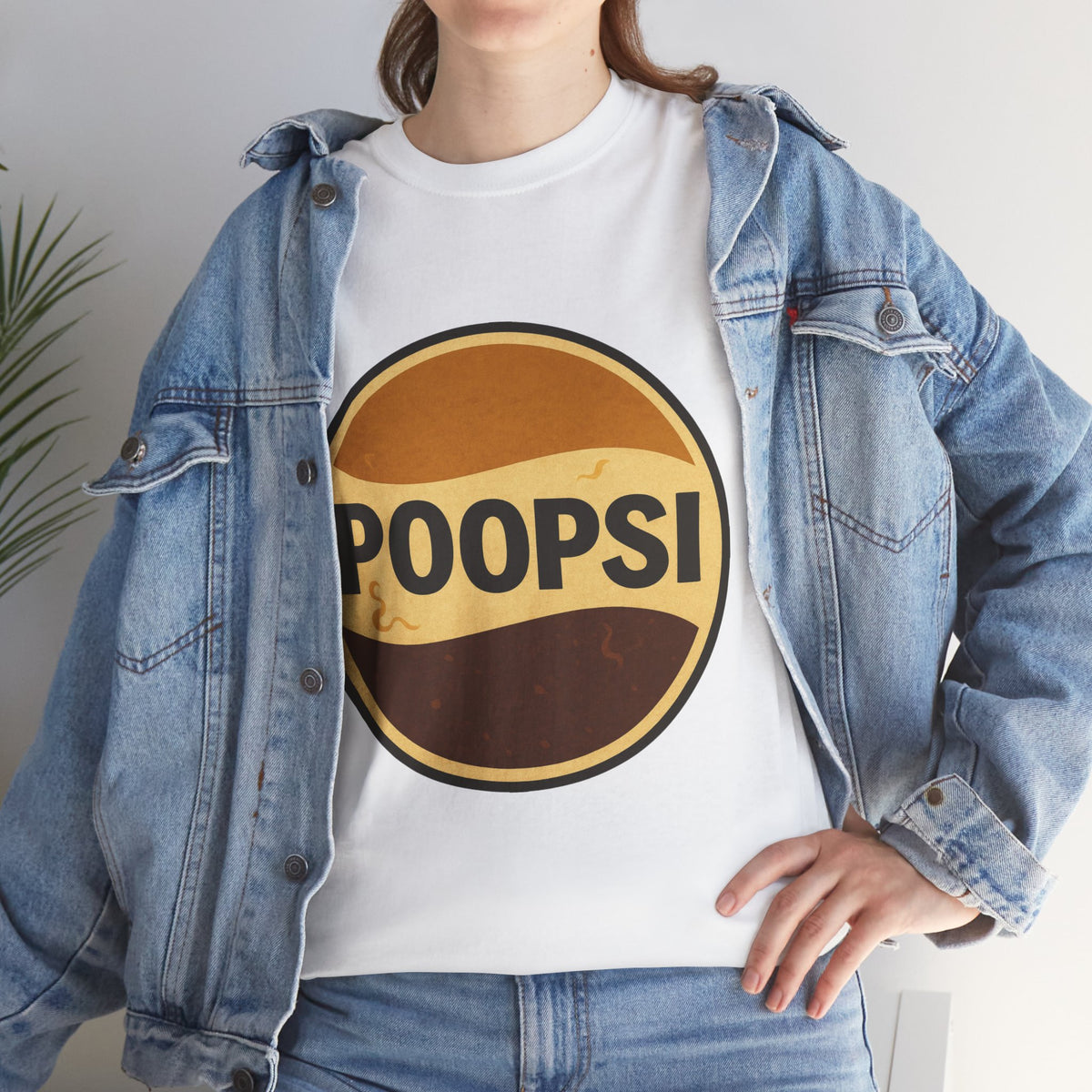 POOPSI logo tee | Retro soda parody shirt