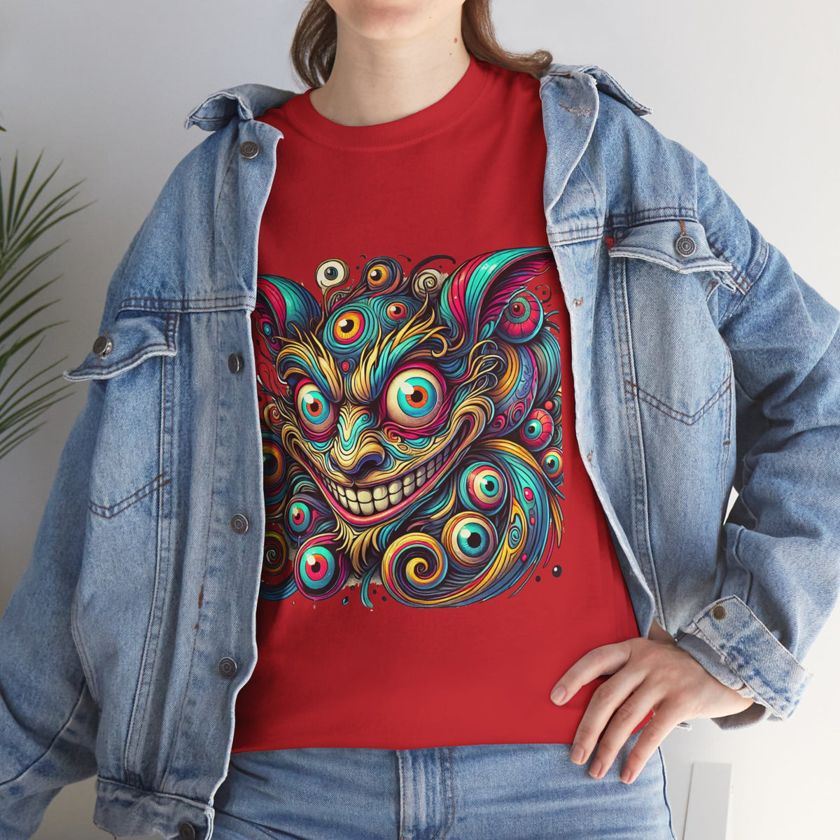 "Psychedelic Cheshire Cat" Trippy Art T-Shirt
