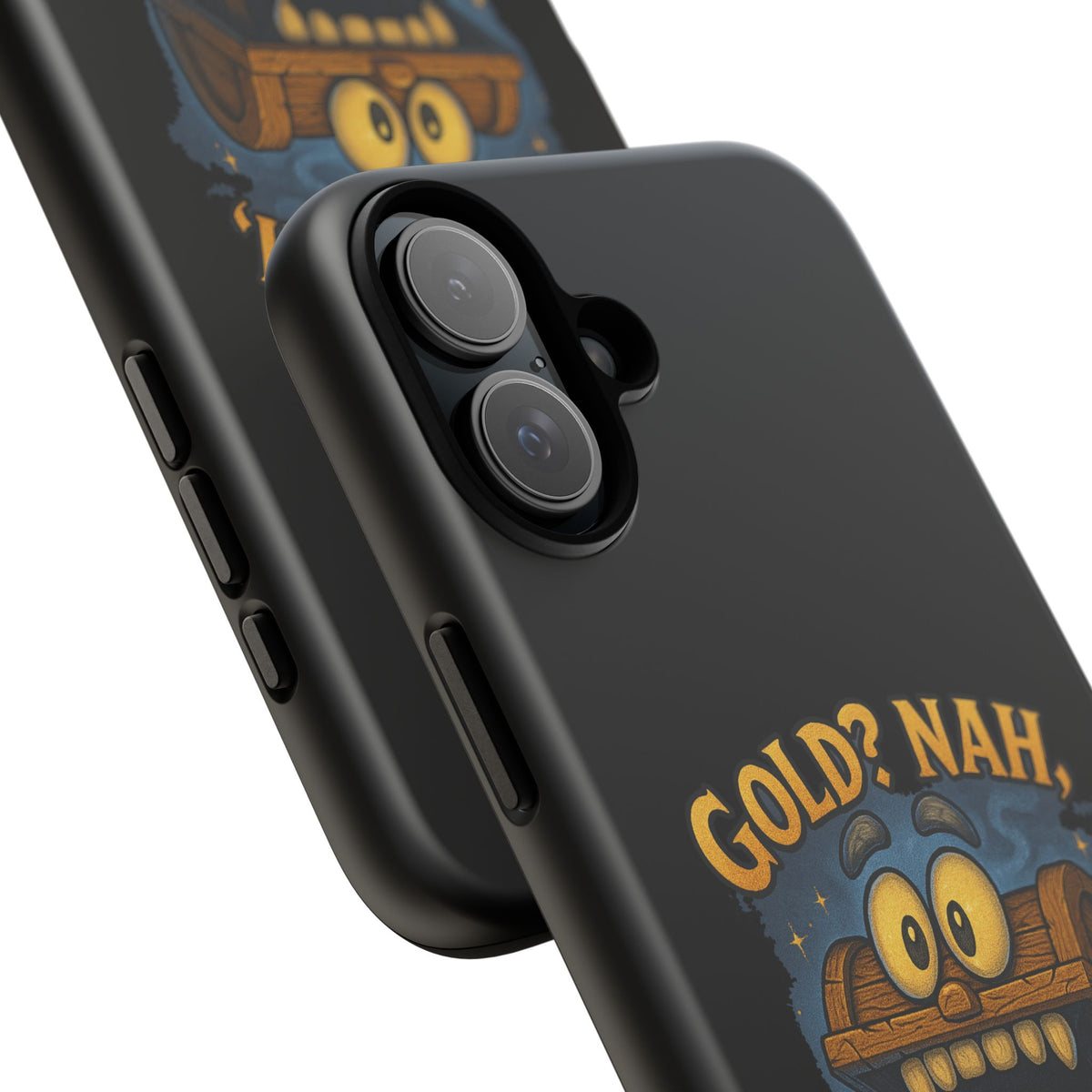 Phone Case — “Gold? Nah, I’m Full of Disappointment” Funny Treasure Chest Design
