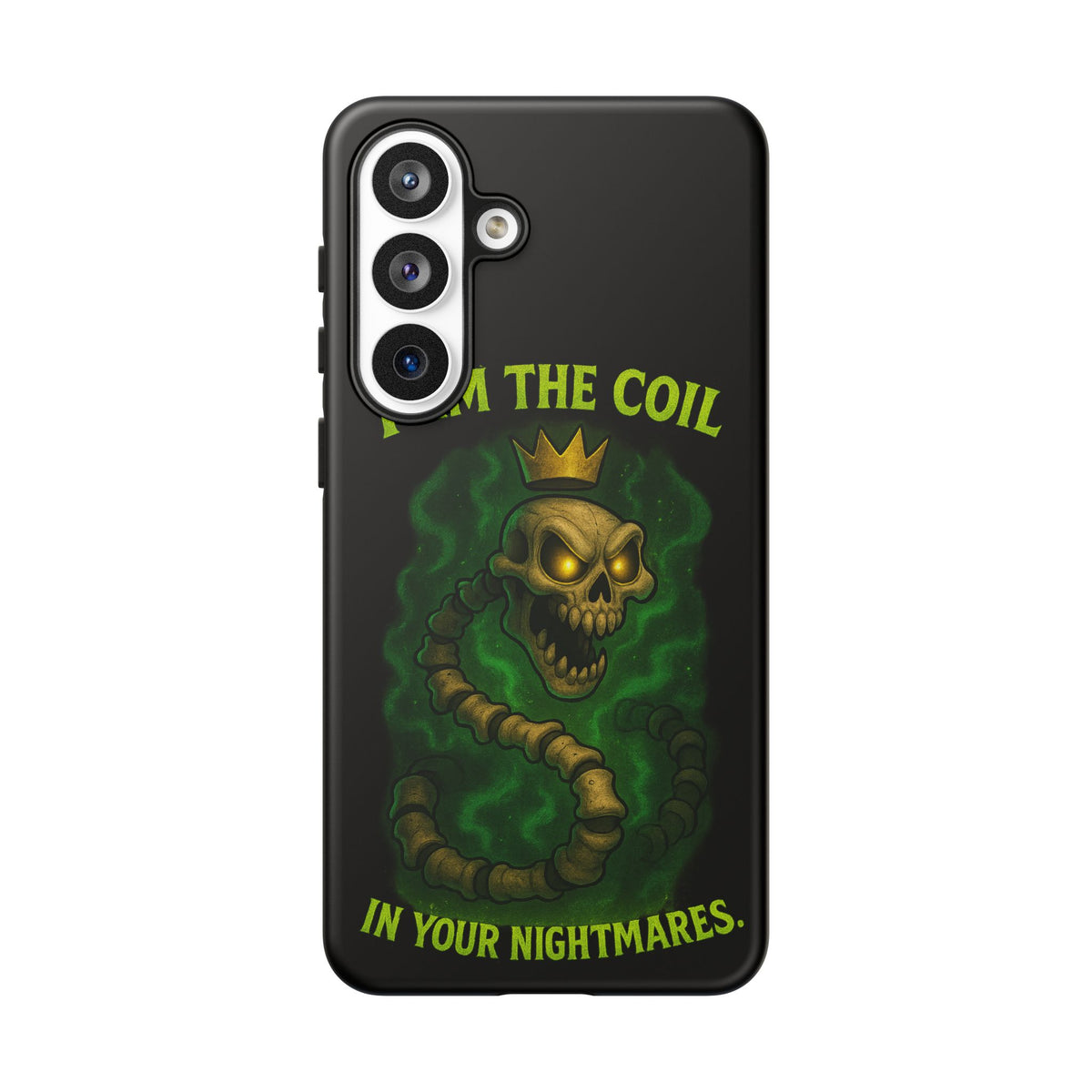 Tough Cases — “I Am The Coil In Your Nightmares” Skull Snake Shockproof Phone Case