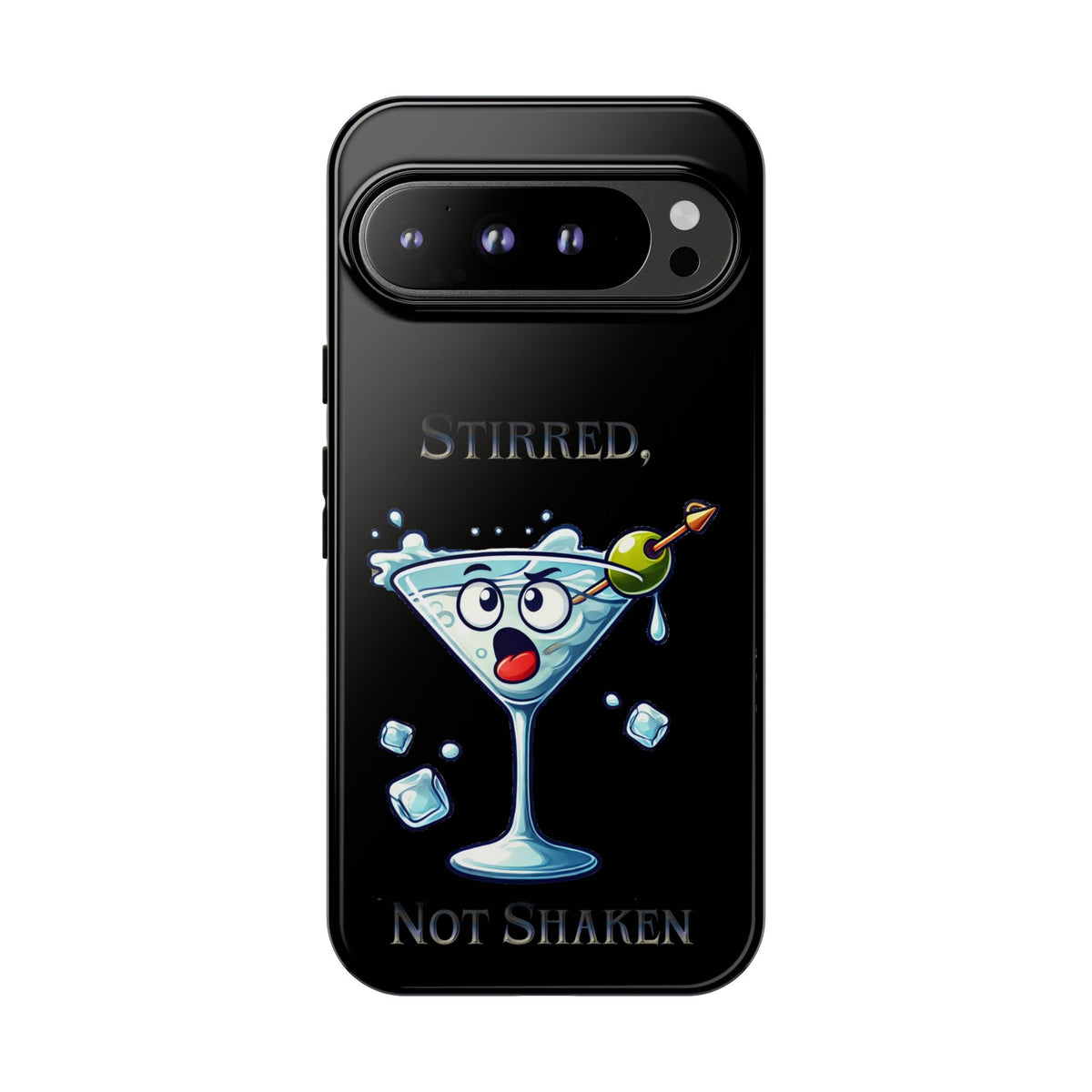 Stirred Not Shaken Phone Case — Funny Martini Cocktail Design