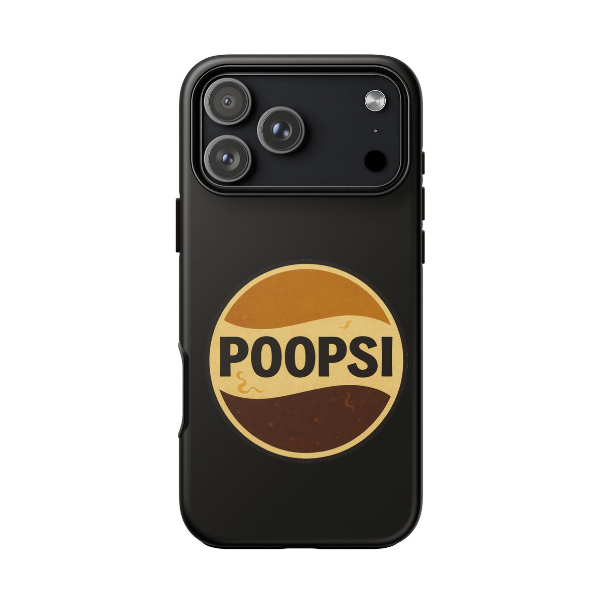 Poopsi Retro Logo Phone Case — Funny Vintage Soda-Inspired iPhone Cover