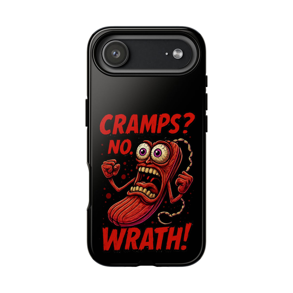 Phone Case — "Cramps? No, Wrath!" Retro Hot-Pepper Graphic