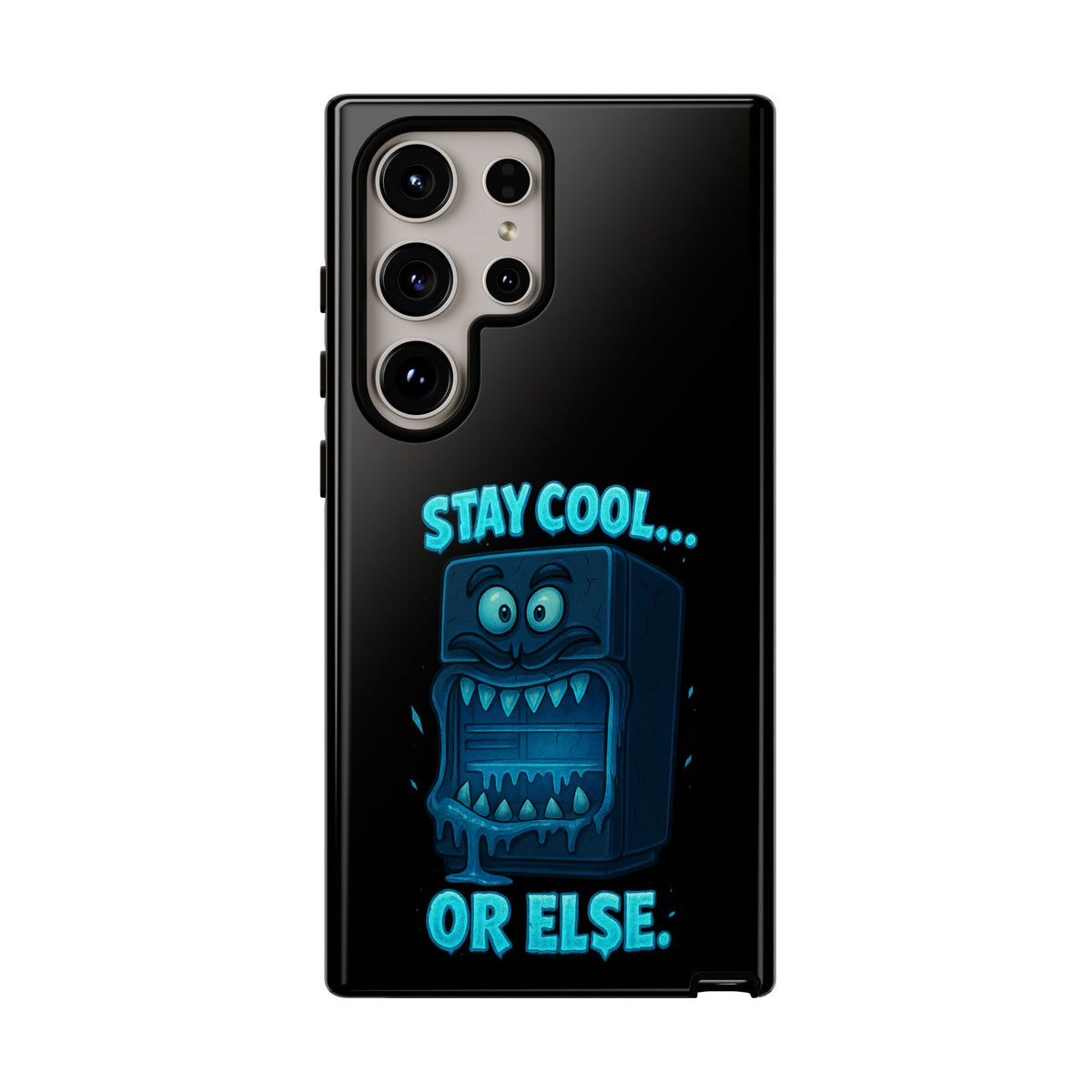 Stay Cool... Or Else. Phone Case — Neon Monster Protective iPhone Cover